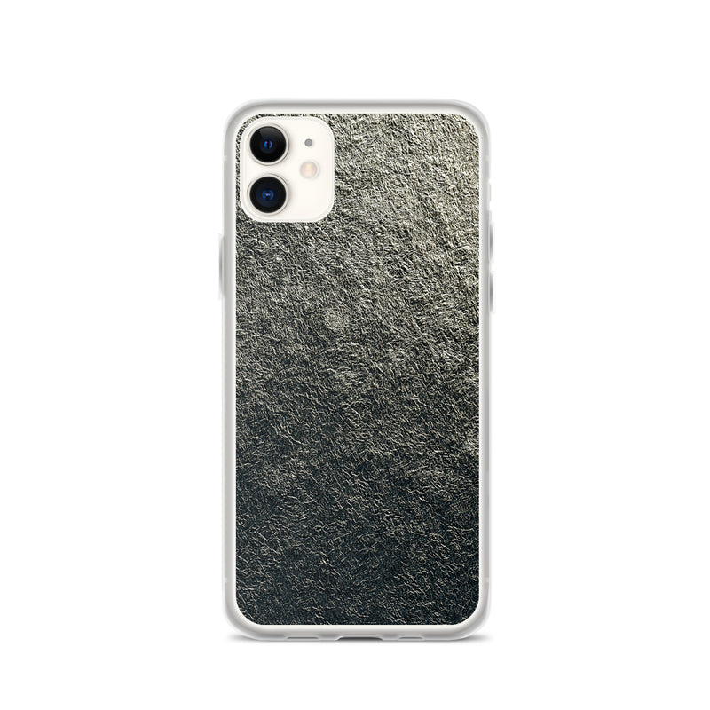 Load image into Gallery viewer, Golden Metal Foil iPhone Clear Thin Case CREATIVETECH
