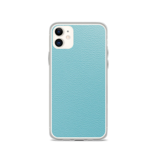 Mint Green Leather iPhone Clear Thin Case CREATIVETECH