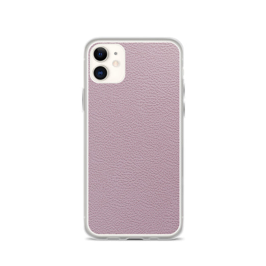 Candy Pink Leather iPhone Clear Thin Case CREATIVETECH