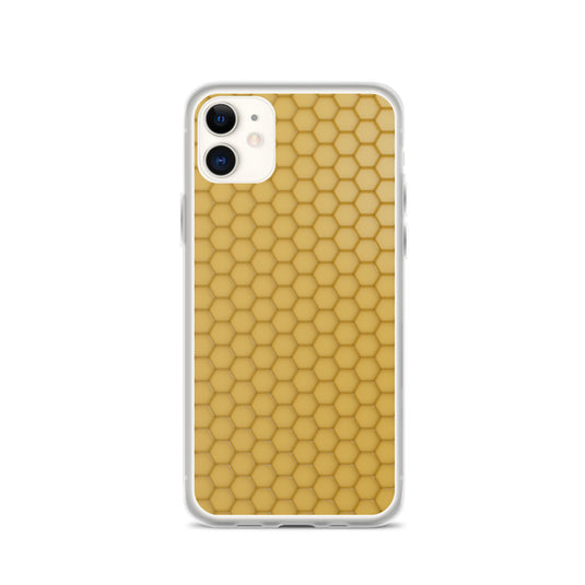 Honeycomb Wax Yellow  iPhone Clear Thin Case CREATIVETECH