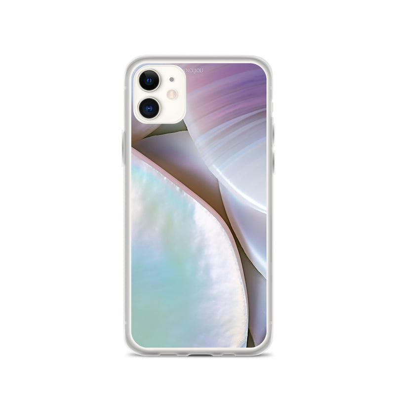 Load image into Gallery viewer, Mother of Pearl Soft Pink iPhone Clear Thin Case CREATIVETECH