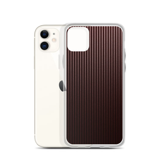 Dark Red Carbon Fiber iPhone Clear Thin Case CREATIVETECH