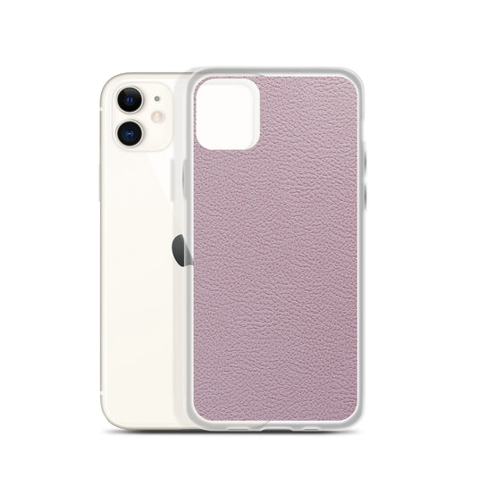 Candy Pink Leather iPhone Clear Thin Case CREATIVETECH