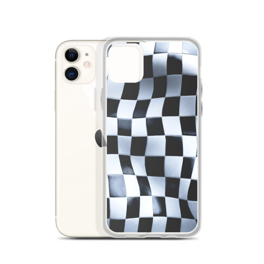 Chess Board Black White iPhone Clear Thin Case CREATIVETECH