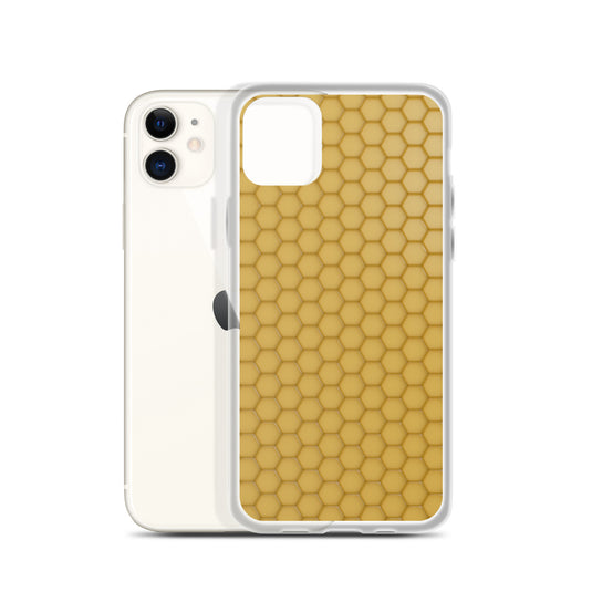 Honeycomb Wax Yellow  iPhone Clear Thin Case CREATIVETECH