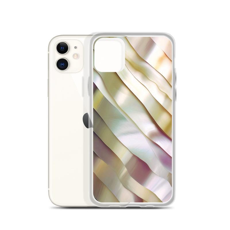 Load image into Gallery viewer, Soft Yellow Pink Pearl iPhone Clear Thin Case CREATIVETECH
