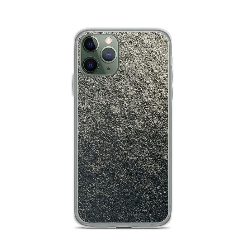 Load image into Gallery viewer, Golden Metal Foil iPhone Clear Thin Case CREATIVETECH