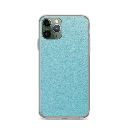 Mint Green Leather iPhone Clear Thin Case CREATIVETECH