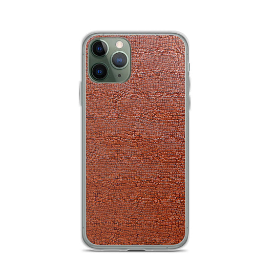 Exotic Brown Leather iPhone Clear Thin Case CREATIVETECH