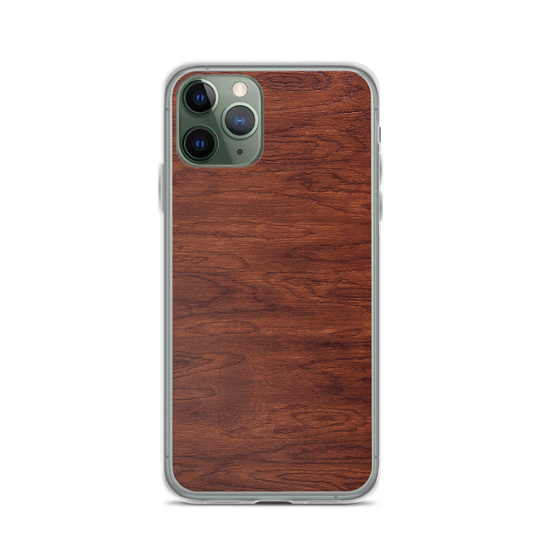 Load image into Gallery viewer, Brown Wood iPhone Clear Thin Case CREATIVETECH