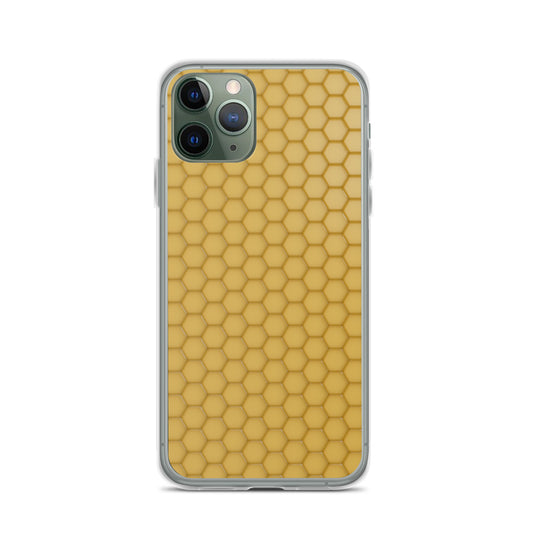 Honeycomb Wax Yellow  iPhone Clear Thin Case CREATIVETECH