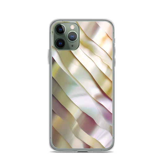 Soft Yellow Pink Pearl iPhone Clear Thin Case CREATIVETECH