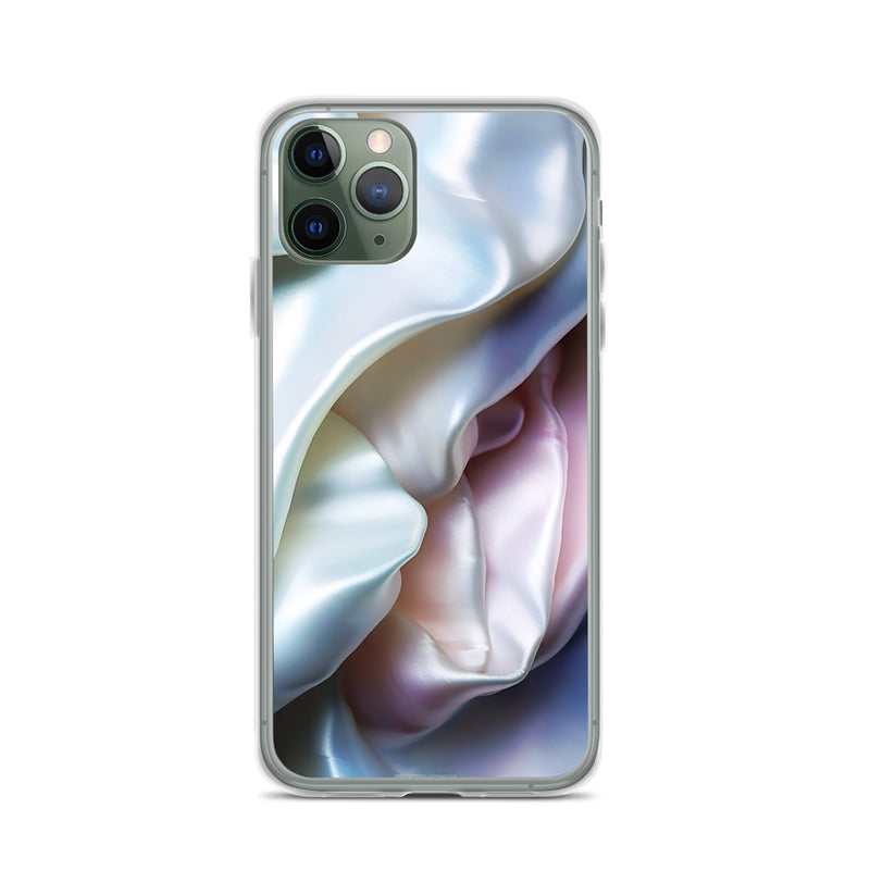 Load image into Gallery viewer, Tender Pink Blue Pearl iPhone Clear Thin Case CREATIVETECH
