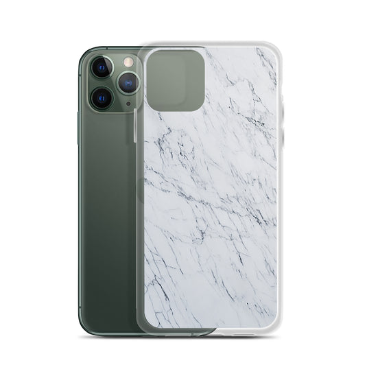 White Marble Stone iPhone Clear Thin Case CREATIVETECH