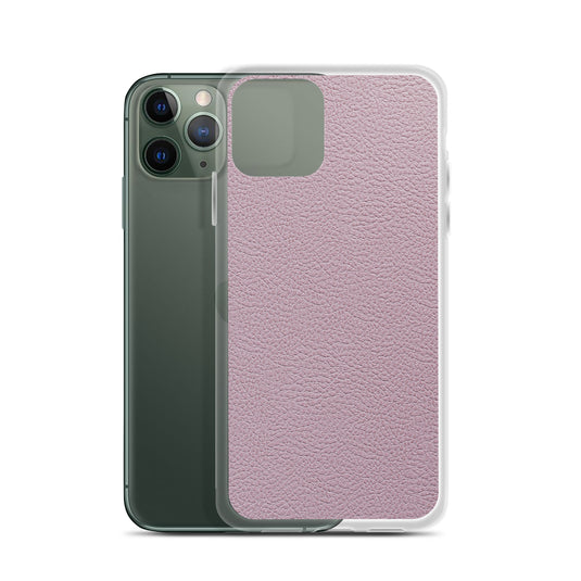 Candy Pink Leather iPhone Clear Thin Case CREATIVETECH