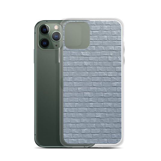 White Brick Stone iPhone Clear Thin Case CREATIVETECH