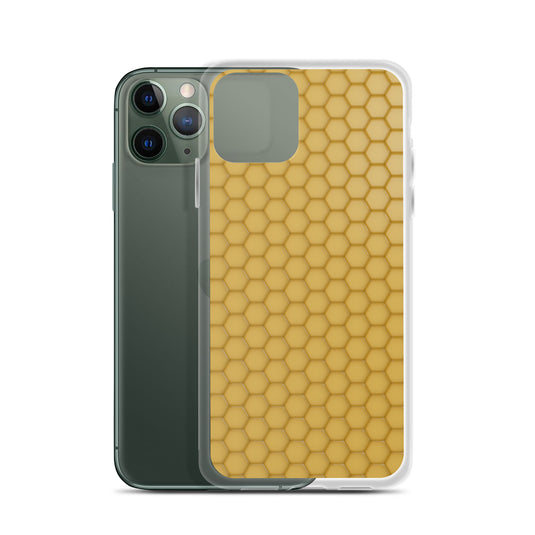 Honeycomb Wax Yellow  iPhone Clear Thin Case CREATIVETECH