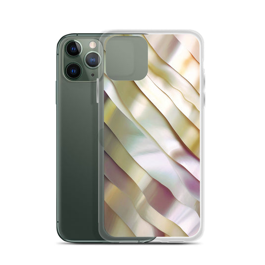 Soft Yellow Pink Pearl iPhone Clear Thin Case CREATIVETECH