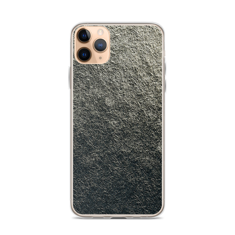 Load image into Gallery viewer, Golden Metal Foil iPhone Clear Thin Case CREATIVETECH
