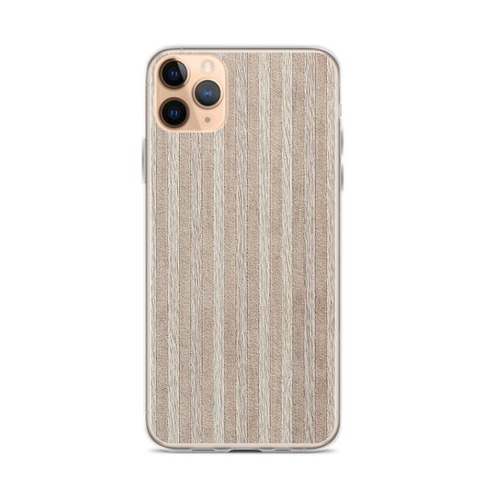 Light Brown Striped Wood iPhone Clear Thin Case CREATIVETECH