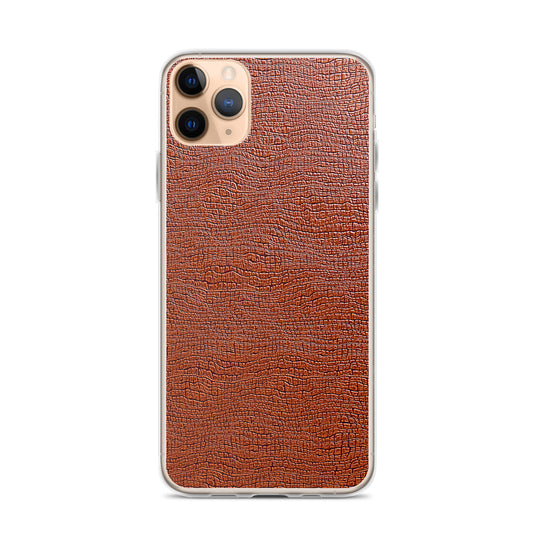 Exotic Brown Leather iPhone Clear Thin Case CREATIVETECH