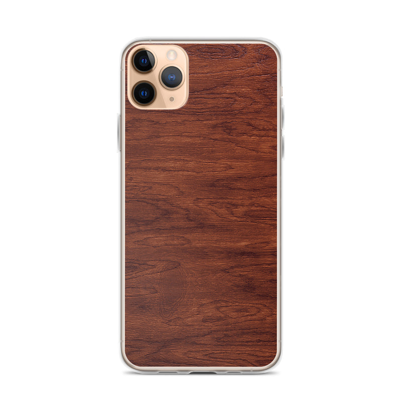 Load image into Gallery viewer, Brown Wood iPhone Clear Thin Case CREATIVETECH