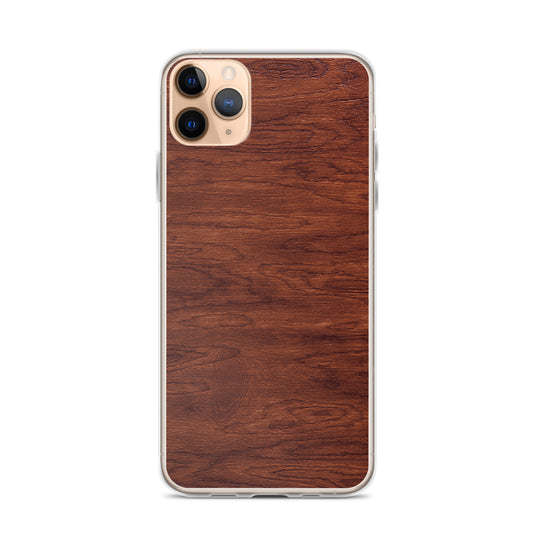 Brown Wood iPhone Clear Thin Case CREATIVETECH