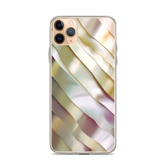 Soft Yellow Pink Pearl iPhone Clear Thin Case CREATIVETECH