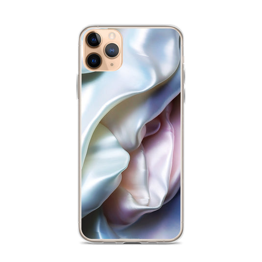 Tender Pink Blue Pearl iPhone Clear Thin Case CREATIVETECH