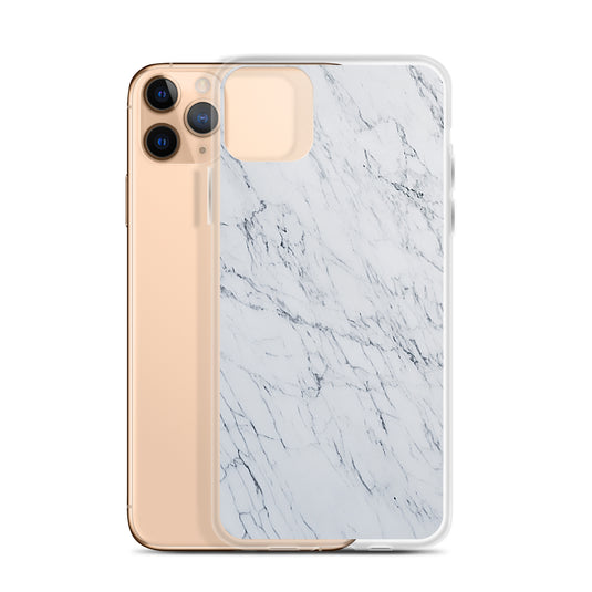 White Marble Stone iPhone Clear Thin Case CREATIVETECH