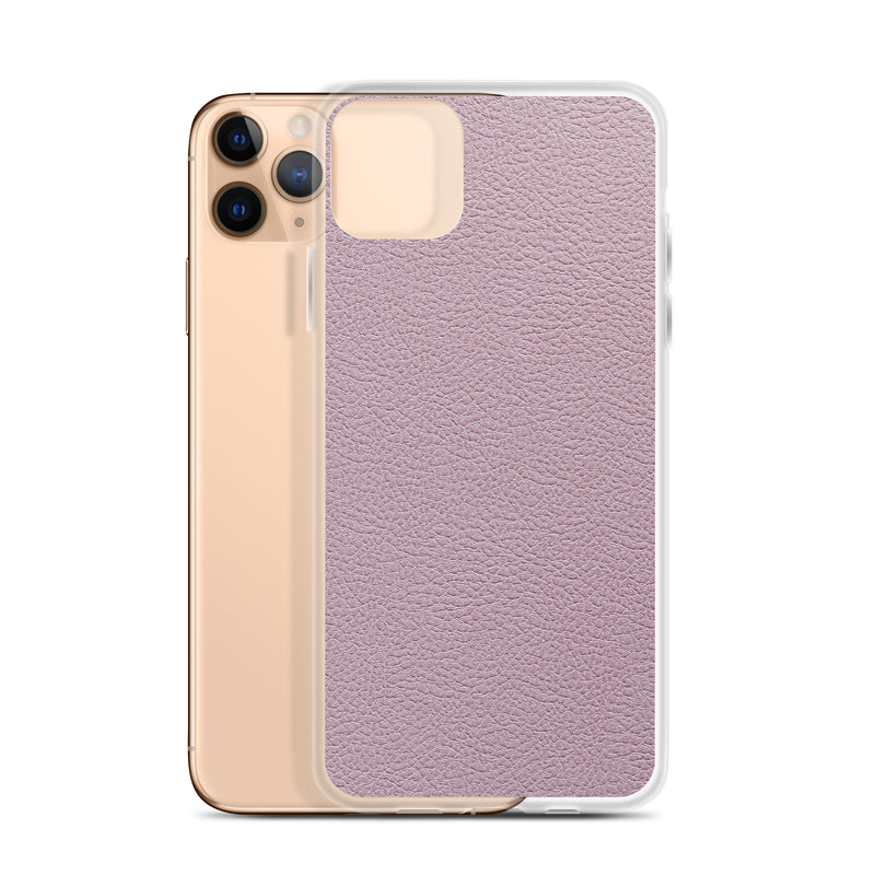 Load image into Gallery viewer, Candy Pink Leather iPhone Clear Thin Case CREATIVETECH
