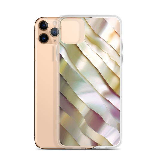 Soft Yellow Pink Pearl iPhone Clear Thin Case CREATIVETECH