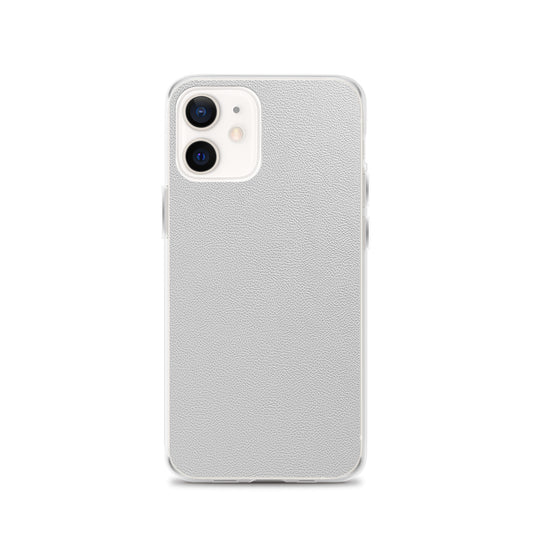 White Leather iPhone Clear Thin Case CREATIVETECH