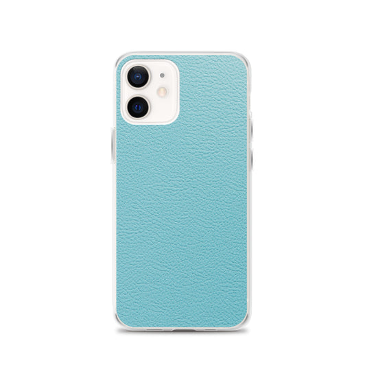 Mint Green Leather iPhone Clear Thin Case CREATIVETECH