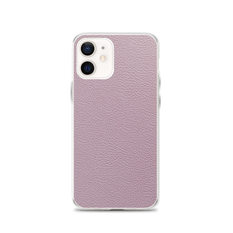 Load image into Gallery viewer, Candy Pink Leather iPhone Clear Thin Case CREATIVETECH
