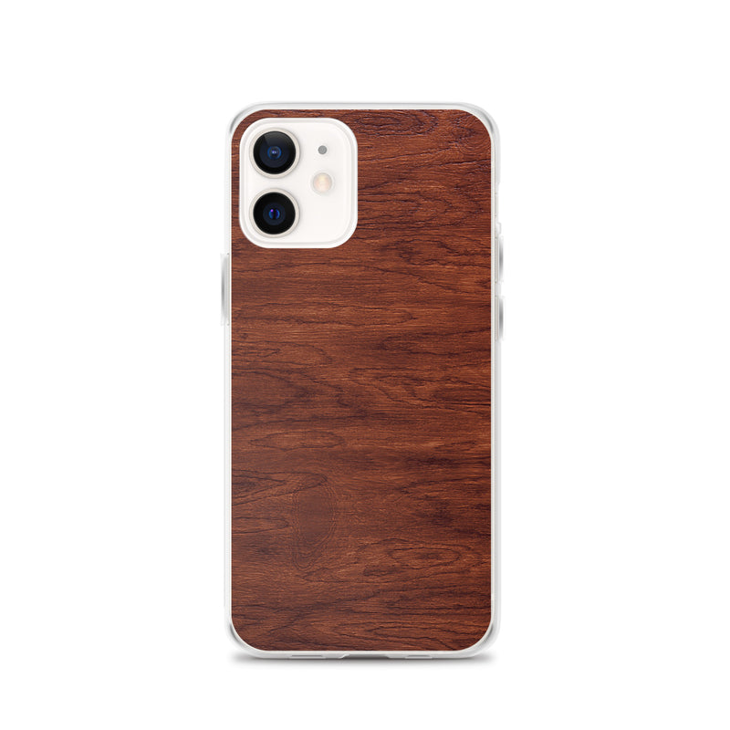 Load image into Gallery viewer, Brown Wood iPhone Clear Thin Case CREATIVETECH