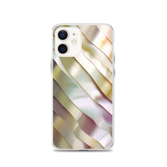 Soft Yellow Pink Pearl iPhone Clear Thin Case CREATIVETECH