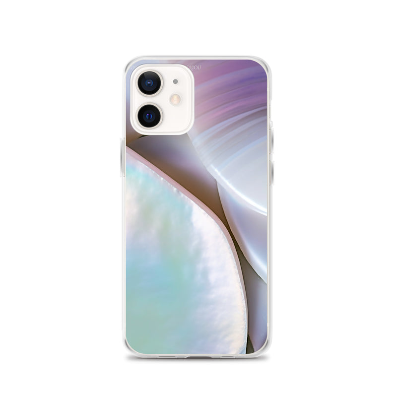 Load image into Gallery viewer, Mother of Pearl Soft Pink iPhone Clear Thin Case CREATIVETECH