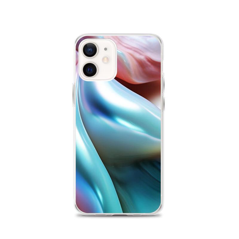 Load image into Gallery viewer, Tender Marine Blue Orange Green Pearl iPhone Clear Thin Case CREATIVETECH
