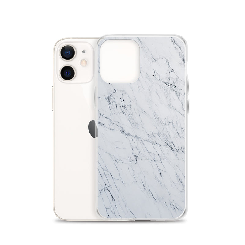 Load image into Gallery viewer, White Marble Stone iPhone Clear Thin Case CREATIVETECH
