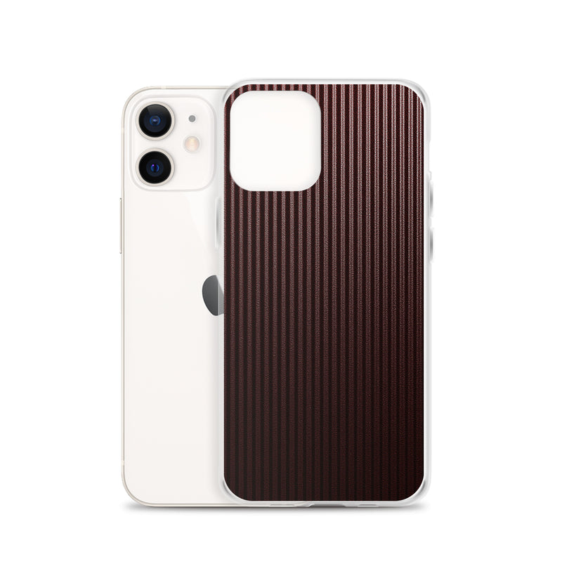 Load image into Gallery viewer, Dark Red Carbon Fiber iPhone Clear Thin Case CREATIVETECH