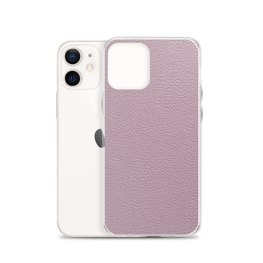 Candy Pink Leather iPhone Clear Thin Case CREATIVETECH