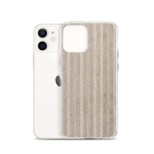 Light Brown Striped Wood iPhone Clear Thin Case CREATIVETECH