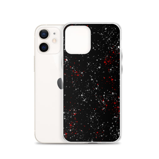 Painted Black White Red iPhone Clear Thin Case CREATIVETECH