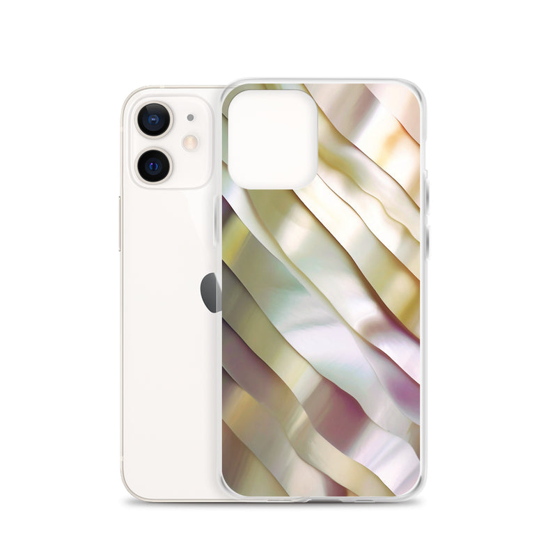 Load image into Gallery viewer, Soft Yellow Pink Pearl iPhone Clear Thin Case CREATIVETECH
