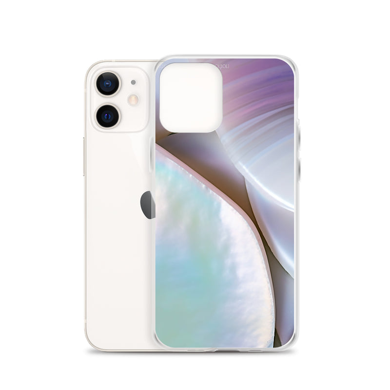 Load image into Gallery viewer, Mother of Pearl Soft Pink iPhone Clear Thin Case CREATIVETECH