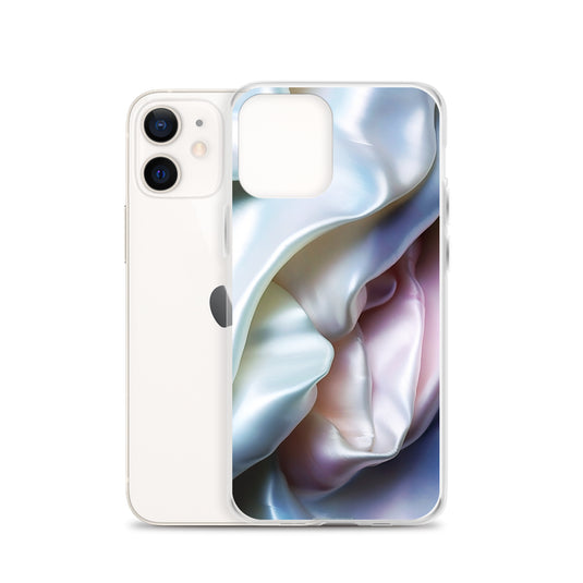 Tender Pink Blue Pearl iPhone Clear Thin Case CREATIVETECH