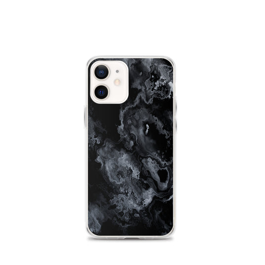 Black Marble Stone iPhone Clear Thin Case CREATIVETECH