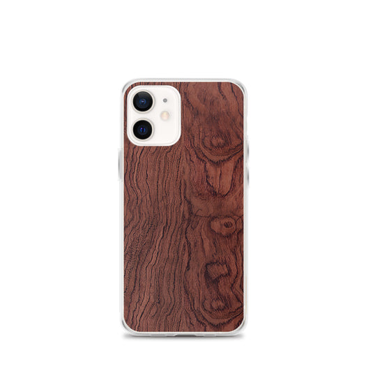 Bubinga Brown Wood iPhone Clear Thin Case CREATIVETECH