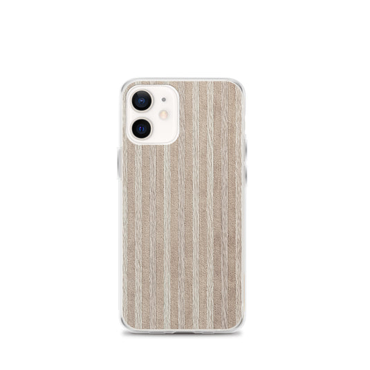 Light Brown Striped Wood iPhone Clear Thin Case CREATIVETECH